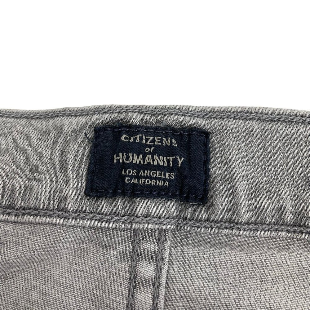 Citizens of Humanity Jeans Womens 27 Gray Drew Flounce High Rise Crop $258 Nwt - Picture 8 of 15